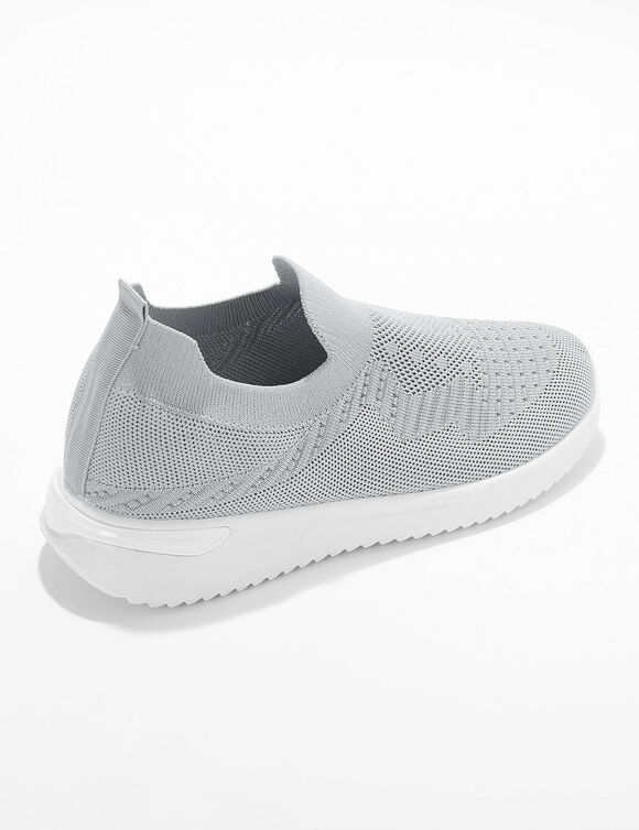 Baskets textile mesh légères, à enfiler (gris) Baskets textile mesh légères, à enfiler (gris)